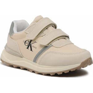 Sneakersy Calvin Klein Jeans Low Cut Velcro Sneaker V1B9-80574-1587 S Beige 500