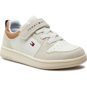 Sneakersy Tommy Hilfiger Low Cut Lace-Up/Velcro Sneaker T1X9-33341-1269 S Beige/Off White A360