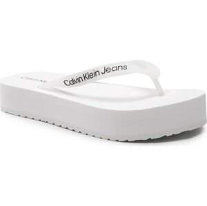 Žabky Calvin Klein Jeans Beach Sandal Flatform YW0YW00716 Bright White YAF