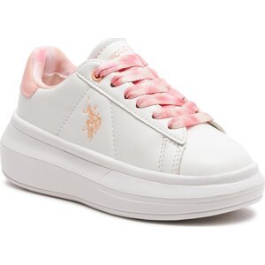 Sneakersy U.S. Polo Assn. Helis HELIS013A Whi/Pea01