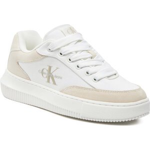 Sneakersy Calvin Klein Jeans Chunky Cupsole Lace Skater Btw YW0YW01452 Bright White/Creamy White 0K8