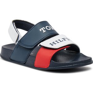 Sandály Tommy Hilfiger Velcro T1B2-33454-1172 S White/Blue/Red Y003