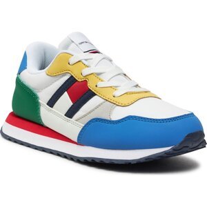 Sneakersy Tommy Hilfiger Flag Low Cut Lace-Up Sneaker T3X9-33375-1695 M Multicolor Y913