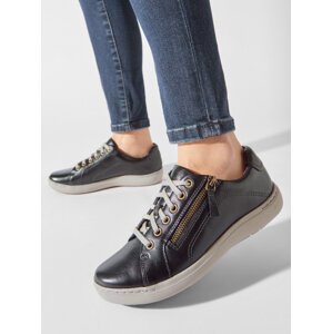 Sneakersy Clarks Nalle Lace 261591244 Black Leather