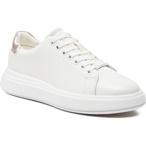 Sneakersy Calvin Klein Cupsole Lace Up Leather HW0HW01987 White/Crystal Gray 02Z