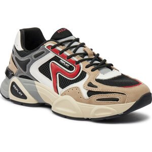 Sneakersy Replay GMS9M.000.C0002T Beige/Black/Red