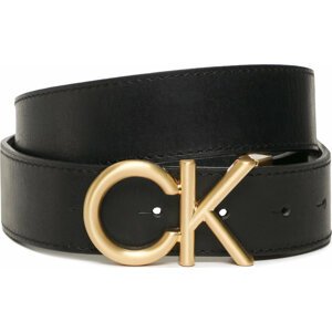 Pánský pásek Calvin Klein Adj Ck Metal Bombe Gold 35Mm K50K510217 Ck Black BAX