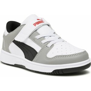 Sneakersy Puma Rebound Layup Lo SL V PS 370492 20 Puma White-Puma Black-Concrete Gray-For All Time Red