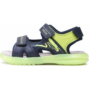 Sandály Geox J Sandal Maratea Boy J15DRD014BCCF43S S Navy/Lime Green