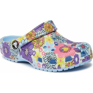 Nazouváky Crocs Crocs Classic Retro Floral Clog Kids 209059 Blue Calcite/Multi 4NT