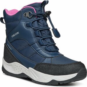 Sněhule Geox J Sentiero Girl B Ab J36FVB 054FU C4268 D Navy/Fuchsia