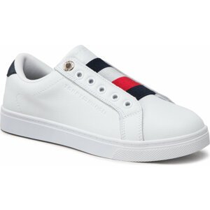 Sneakersy Tommy Hilfiger Essential Slip On Sneaker FW0FW06904 White YBR