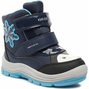 Kozačky Geox B Flanfil Girl B Abx B363WA 054FU CF4N4 S Navy/Turquoise