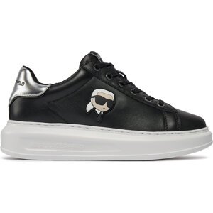 Sneakersy KARL LAGERFELD KL62530N Black Lthr 000