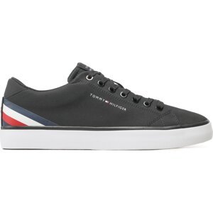 Sneakersy Tommy Hilfiger Hi Vulc Core Low Stripes FM0FM04735 Black BDS