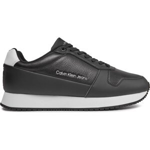 Sneakersy Calvin Klein Jeans Retro Runner Low Lth In Sat YM0YM00863 Black/Bright White 0GM