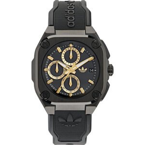 Hodinky adidas City Tech Three Chrono AOFH24020 Black