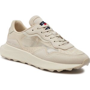 Sneakersy Tommy Jeans Tjw Translucent Runner EM0EM01222 Bleched Stone AEV