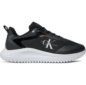 Sneakersy Calvin Klein Jeans Eva Runner Low Lace Ml Mix YM0YM00968 Black/Bright White 0GM