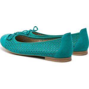 Baleríny Caprice 9-22185-42 Emerald Suede 711