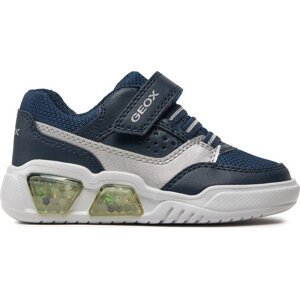 Sneakersy Geox J Illuminus Boy J45GVC 0BU11 C0673 M Navy/Silver