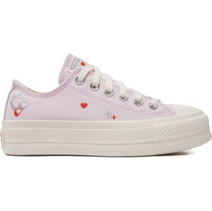 Plátěnky Converse Chuck Taylor All Star Lift Platform Y2K A09115C Lilac Daze/Egret/Fever Dream