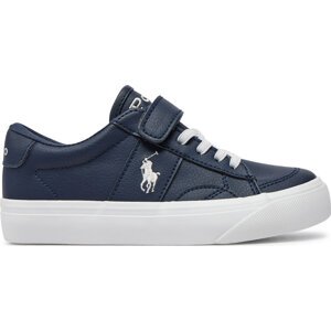 Sneakersy Polo Ralph Lauren RL00566410 C Navy Tumbled W/ White Pp