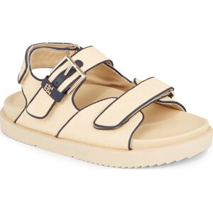 Sandály Tommy Hilfiger Rafia Sporty Sandal FW0FW07896 Neutral 0F4