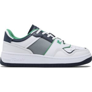 Sneakersy Tommy Jeans Basket Mesh EM0EM01166 Coastal Green LY3