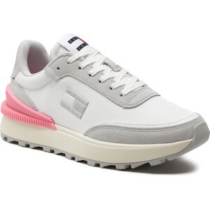 Sneakersy Tommy Jeans Tjw Tech Runner Ess EN0EN02511 Ecru / Light Cast / Pink YBL