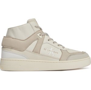 Sneakersy Calvin Klein Jeans Basket Cupsole Mid Lth Ml Fad YM0YM00883 Creamy White/Eggshell 0GF