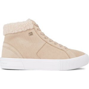 Sneakersy Tommy Hilfiger Vulc Suede Sneaker Hi FW0FW07549 Béžová