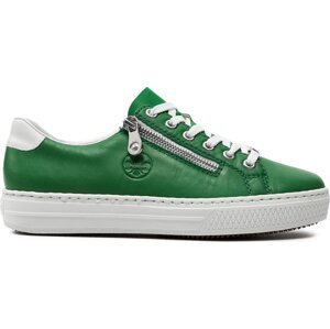 Sneakersy Rieker L59L1-52 Zelená