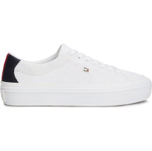 Sneakersy Tommy Hilfiger Vulc Monotype Sneaker FW0FW07675 Bílá