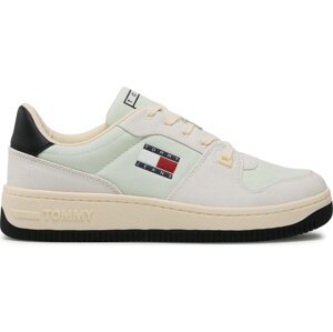 Sneakersy Tommy Jeans Basket Canvas EM0EM01163 Ivory YBI