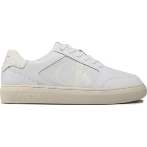 Sneakersy Calvin Klein Jeans Casual Cupsole Lth-Pu Mono YM0YM00573 White/Ivory 0K7