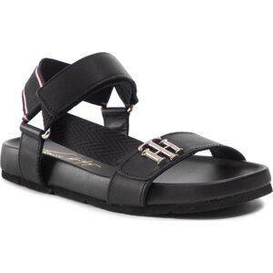 Sandály Tommy Hilfiger Th Hardware Sporty Sandal FW0FW06231 Black BDS