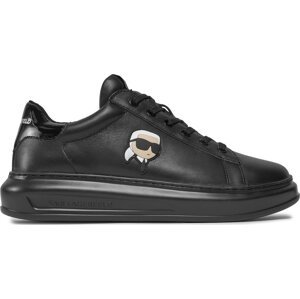 Sneakersy KARL LAGERFELD KL52530N Black Lthr/Mono 00X