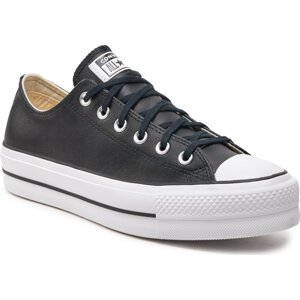 Plátěnky Converse Ctas Lift Clean Ox 561681C Black/Black/White