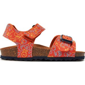 Sandály Geox J Ghita Boy J028LB 0006A C0918 M Orange/Navy