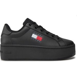 Sneakersy Tommy Jeans Tjw Flatform Ess EN0EN02518 Black BDS