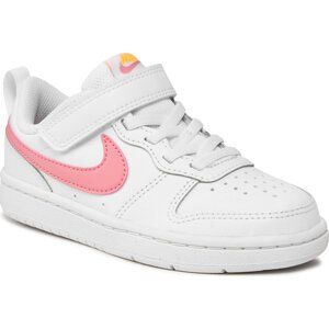 Boty Nike Court Borough Low 2 (Psv) BQ5451 124 White/Coral Chalk/Laser Orange