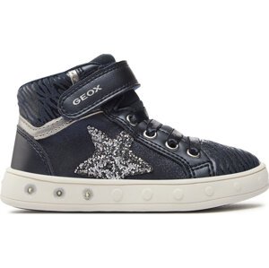 Sneakersy Geox J Skylin Girl J368WG 0BJDH C4201 M Navy/Dk Silver