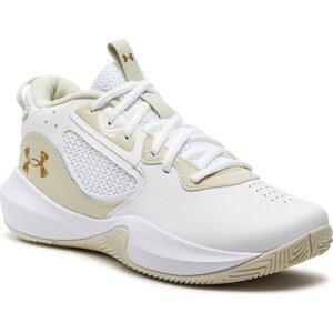 Boty Under Armour Ua Lockdown 6 3025616-103 White/Silt/Metallic Gold