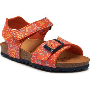 Sandály Geox J Ghita Boy J028LB 0006A C0918 M Orange/Navy