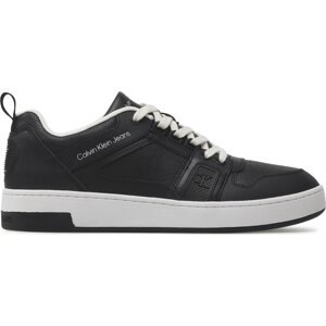 Sneakersy Calvin Klein Jeans Basket Cupsole R Lth-Tpu Insert YM0YM00575 Black/Ivory 00T