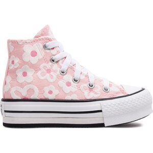 Plátěnky Converse Chuck Taylor All Star Lift Platform Floral Embroidery A06325C Donut Glaze/Oops Pink/White