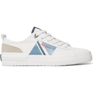 Sneakersy Pepe Jeans Allen Flag Color PMS30903 White 800