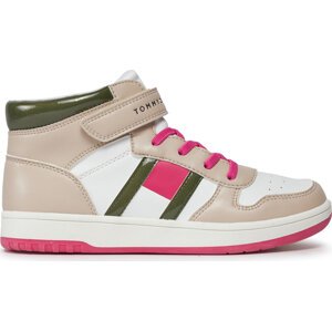 Sneakersy Tommy Hilfiger T3A9-32961-1434Y609 D Beige/Off White/Army Green Y609