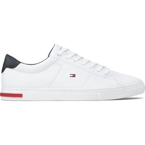 Sneakersy Tommy Hilfiger Essential Leather Detail Vulc FM0FM04047 Bílá